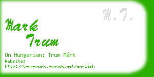 mark trum business card